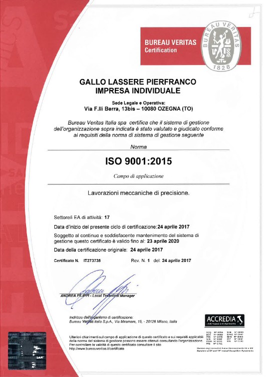 certficazione iso 9001